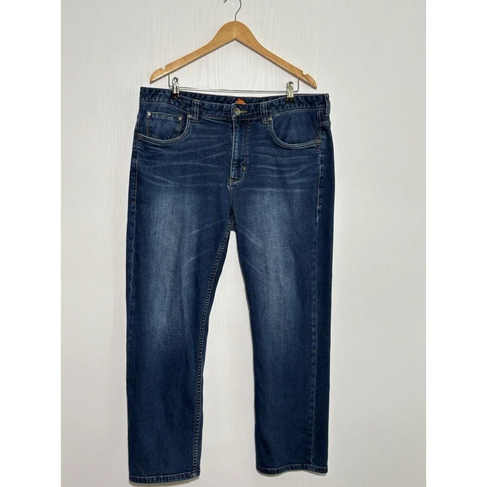 Tommy Bahama Straight Leg Jeans Men's 38 30 Blue Kona Coast Denim Authentic
